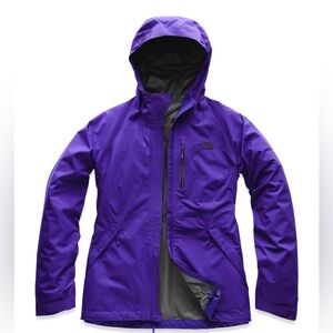 The North Face Women's Purple Waterproof Raincoat Jacket